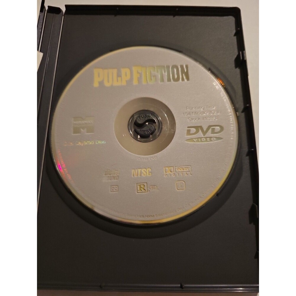 Pulp Fiction (DVD, 1994) John Travolta Uma Thurman Bruce Willis Samuel L Jackson - Picture 3 of 4